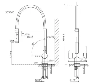 Смеситель для кухни Sancos Imola SC4010CH хром